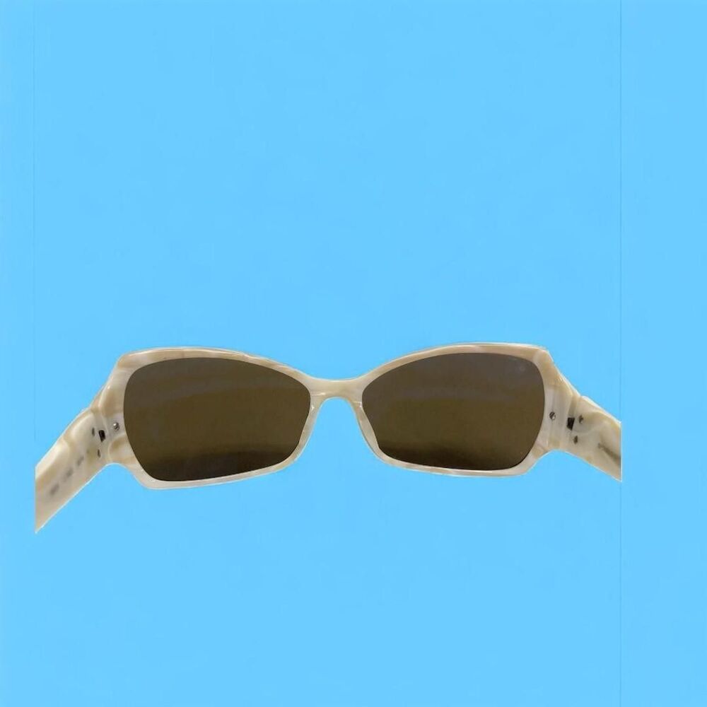 ProDesign Denmark 8604 White Marbled Frame Sunglasses with Blue Carrying Case - Picture 4 of 8